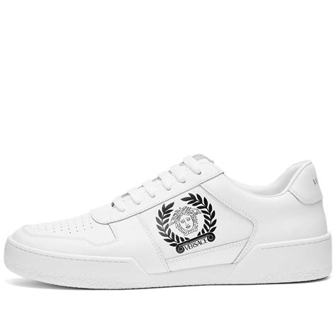 replica versace black madusa tennis shoes|versace dupes review.